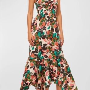 Misa Los Angeles XS Pink Multi Floral Maxi Dress